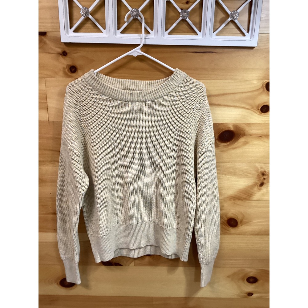 Universal Thread Womens M Space Dye Cotton Crewneck Sweater Pastel Multicolor
